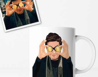 Personalized Mug with Your Picture, Illustration Custom Portrait Mug - Customized Photo Mugs Design Your Own Mug