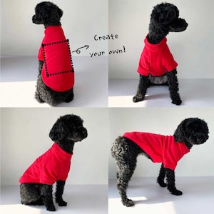 Style de formulation personnalisé Chemise de chien personnalisée Tee Graphic Tee Custom Pet Clothing