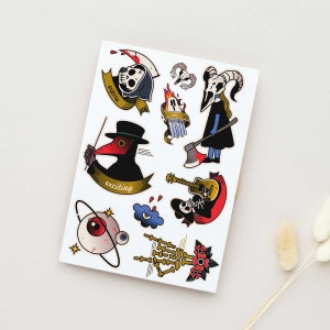 Temporary Tattoos Make Halloween Extra Special! Party Tattoo Sticker - From Calm to Glam Mood