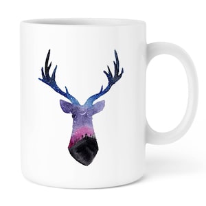 Personalized Mug, Watercolor Deer Mug, Custom Mug, Coffee mug, Minimalist mug, Gift mug