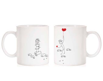 Personalized couples mug, Gifts for him, Gifts for her, Couples Gift, Valentines day Gift - MTF20517