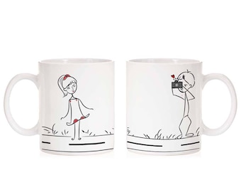 Personalized couples mug, Gifts for him, Gifts for her, Couples Gift, Valentines day Gift - MTF20521