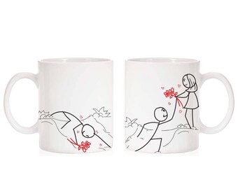 Personalized couples mug, Gifts for him, Gifts for her, Couples Gift, Valentines day Gift - MTF20519