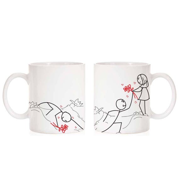 Taza personalizada de parejas, regalos para él, regalos para ella, regalo  de parejas, regalo de día de San Valentín MTF20519