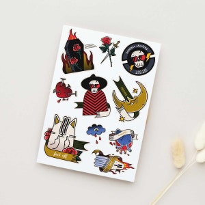 Temporary Tattoos Halloween Mood Strike! Perfect Party Tattoo Sticker - Illuminating with Unique Themes