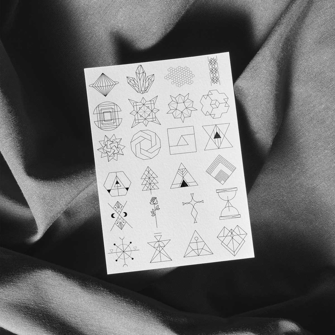 Geometric Temporary Tattoos Sacred Geometry Tattoos Shapes Tattoos