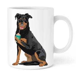 Personalized mug cup, Starbucks Mug Beauceron, Animal Mug Create your custom Mug Tea Cup