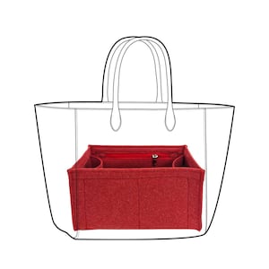 Aurora Felt Purse Bag Organizer Insert for Handbags with zipper Felt Bag Organizer for Tote & Purse