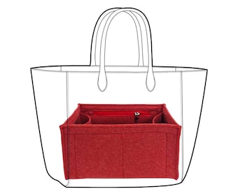 Aurora Felt Purse Bag Organizer Insert for Handbags with zipper Felt Bag Organizer for Tote & Purse