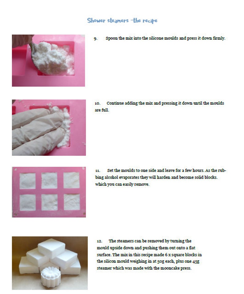 Shower Steamer Recipe Recipe, Instructions, Tips, Troubleshooting