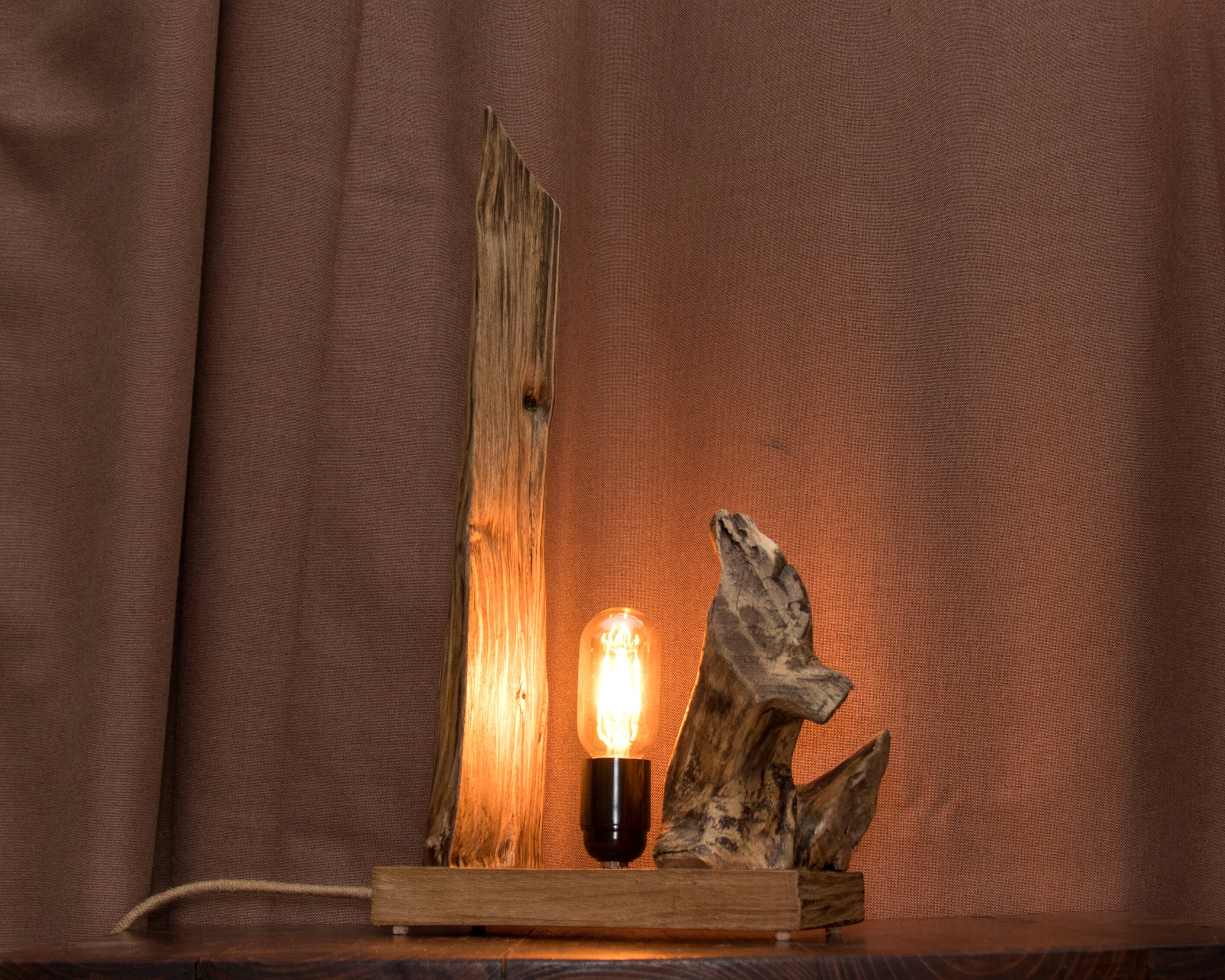 Wood Rustic Light Driftwood Lamp Wood Lighting Rustic Lamp Etsy