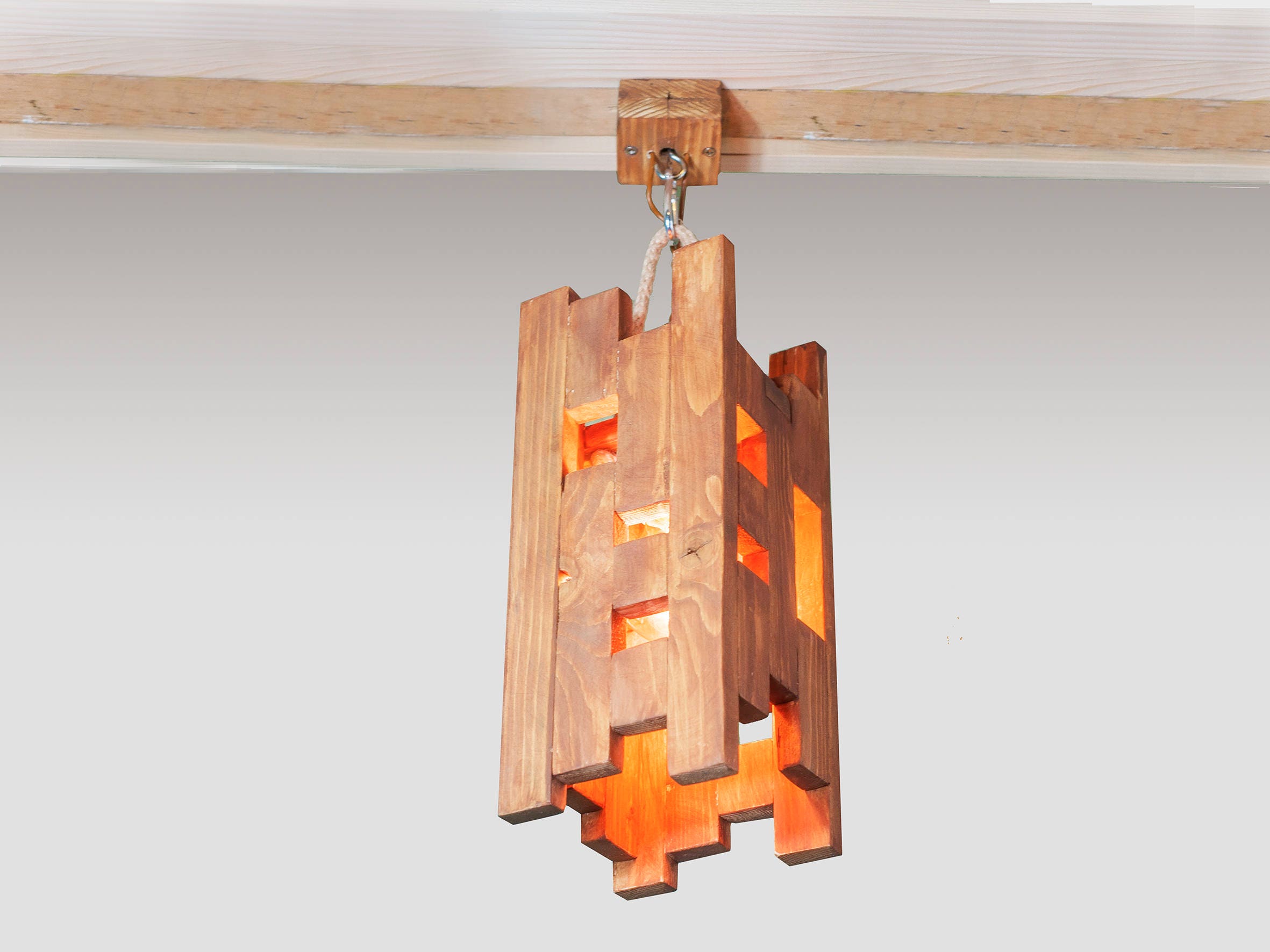 Rustikale Kuchenlampe