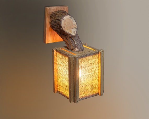 Wall wood lamp deals