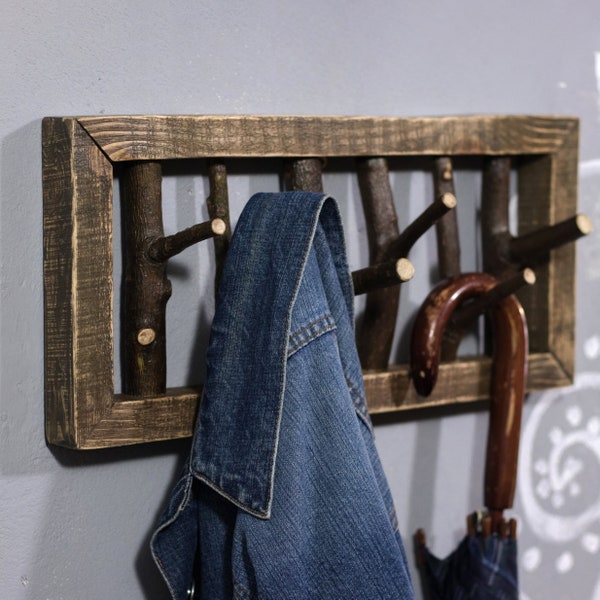 Driftwood Coat Rack Etsy