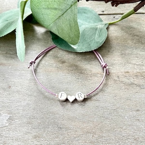 Armband - silber -  - personalisiert - Initialen