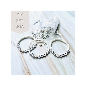 Conjunto de pulseras DIY para tu despedida de soltera // Set de manualidades JGA