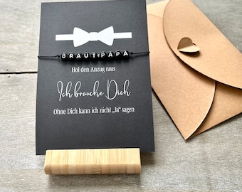 Father of the Bride Gift // Father of the Bride Wedding Gift // Father of the Bride Bracelet, also for the father-in-law, brother, uncle, son....