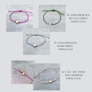 Pulsera personalizada - letra - inicial - color seleccionable - pulsera de corazón