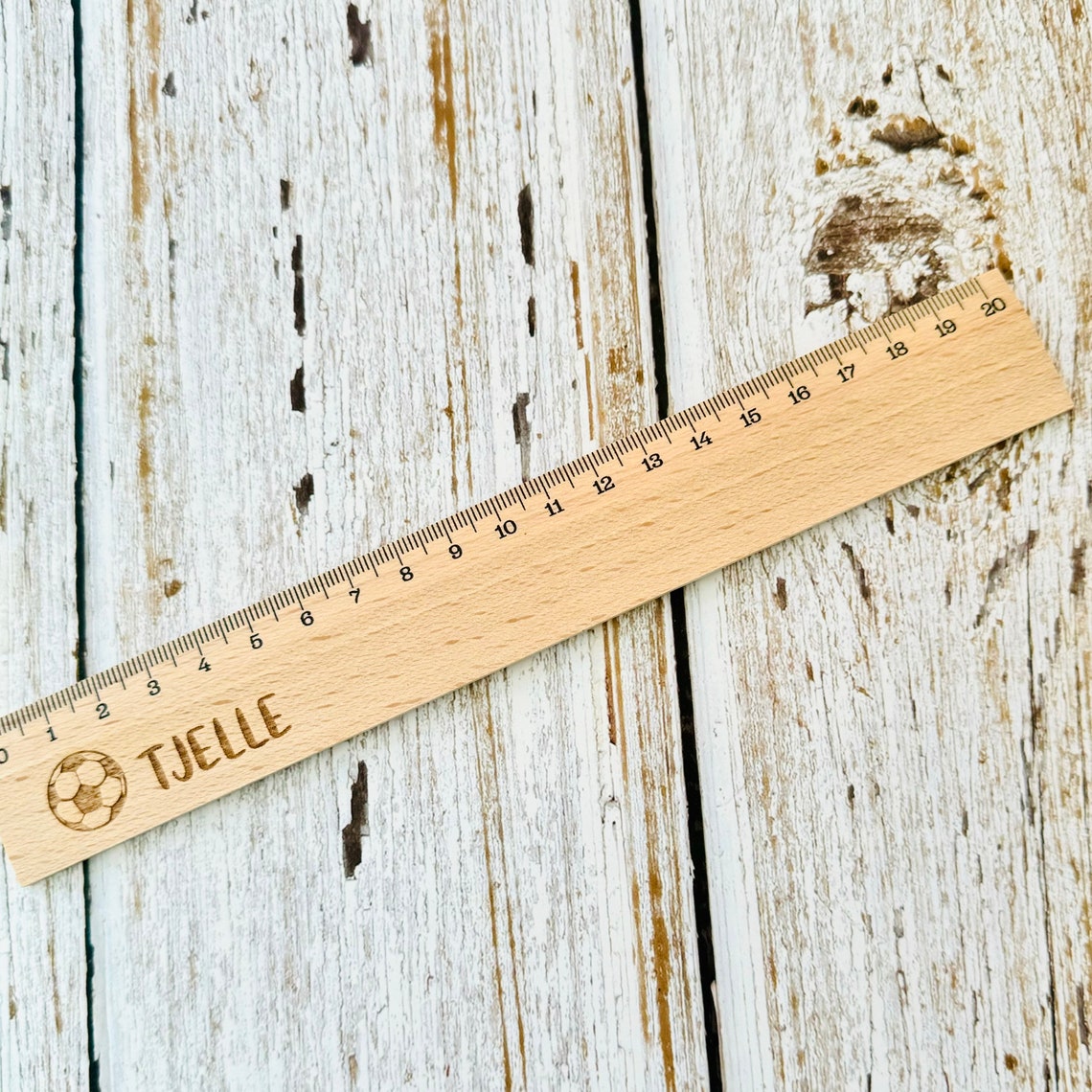 Personalized Wooden Ruler // Name // Football Gift // Football Fan ...