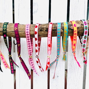 Bracelet, hippie, boho, Ibiza, fabric bracelet, festival, friendship bracelet