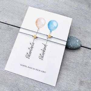 Tarjeta y pulsera madrina y ahijado / Una para ti, una para mí / Regalo madrina / Pulsera con letras para dos / Regalo padrino