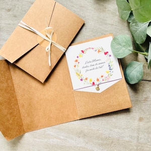 Karte Armband mit Anker Geschenk Mutter Mama Pocketfold