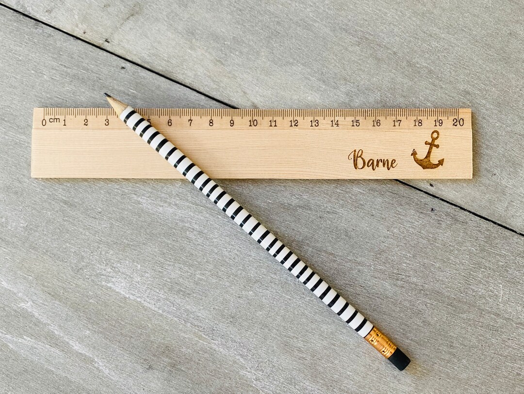Wooden Ruler Personalized Gift Anchor - Etsy