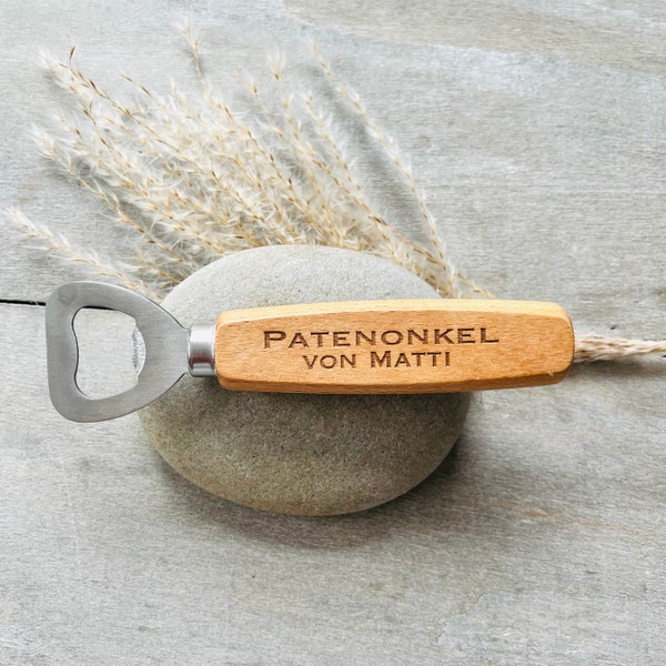 Flaschenöffner Patenonkel von als Geschenk für den Paten