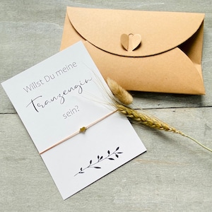 Armband  Geschenk Trauzeugin fragen