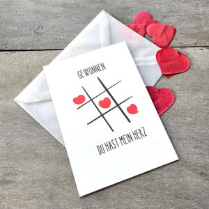 Cartão de Dia dos Namorados // Cartões de aniversário // Cartão de presente romântico para namorada ou namorado // Confete de envelope // Confete de coração