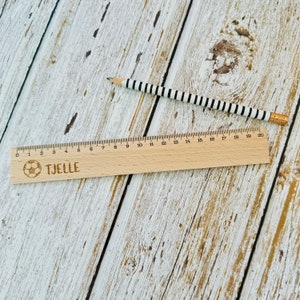 Personalized Wooden Ruler // Name // Football Gift // Football Fan ...