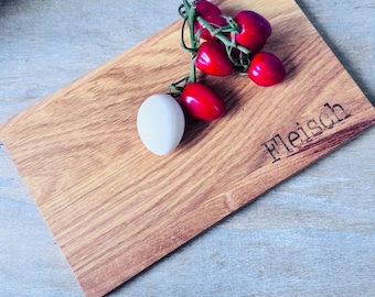 Oak cutting board // Meat board // Custom engraving wooden board
