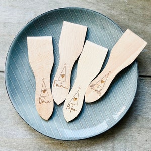 Raclette scraper personalized // Christmas tree // Raclette accessories with name