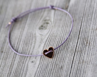 Bracelet - Heart - Color Rose Gold