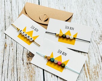 Bracelet Affirmation // Bracelet I am strong, brave, great enough // Wish word // Gift // Mindfulness // Self-love