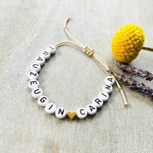 Bracelet Maid of Honor // Gift personalized girlfriend // Maid of Honor Name //