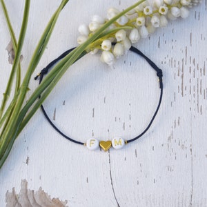 Pulsera - letras doradas - personalizada