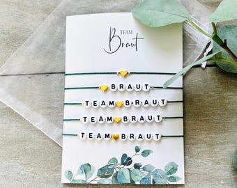 Team Bride // Bracelet Set Hen Party // Bride Team Bride // JGA Bracelets
