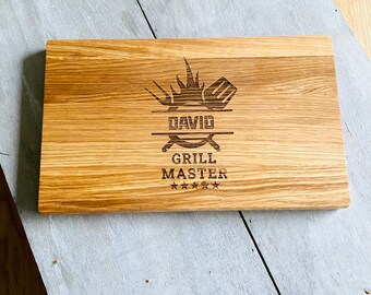 Cutting board made of oak Grillmeister personalized