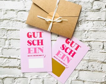 Voucher Scratch Card Surprise to write on yourself Pocketfold