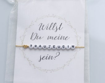 Bracelet Gift Maid of Honor Ask