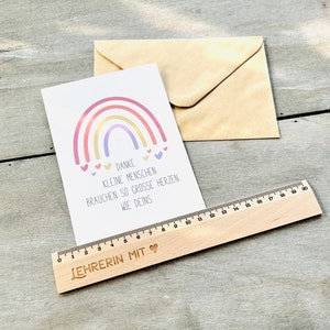 Carte et règle Merci professeur