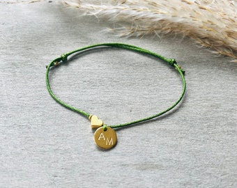 Bracelet - two letter initials and heart