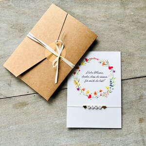 Karte Armband Geschenk Mutter Mama Pocketfold