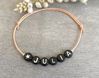 Bracelet personalized name bracelet with star