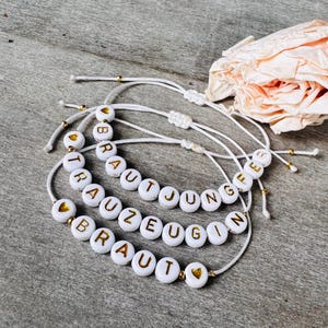Bracelet Maid of Honor Bride // Set Maid of Honor and Bridesmaid // Bracelet Bride //