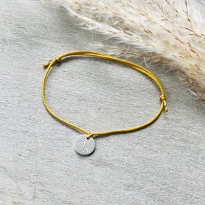 Pulsera personalizada - iniciales de dos letras // placa de metal martillada