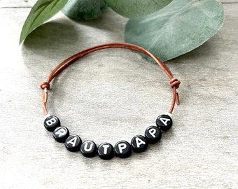 Armband Brautpapa // Lederarmband // Geschenk Brautvater