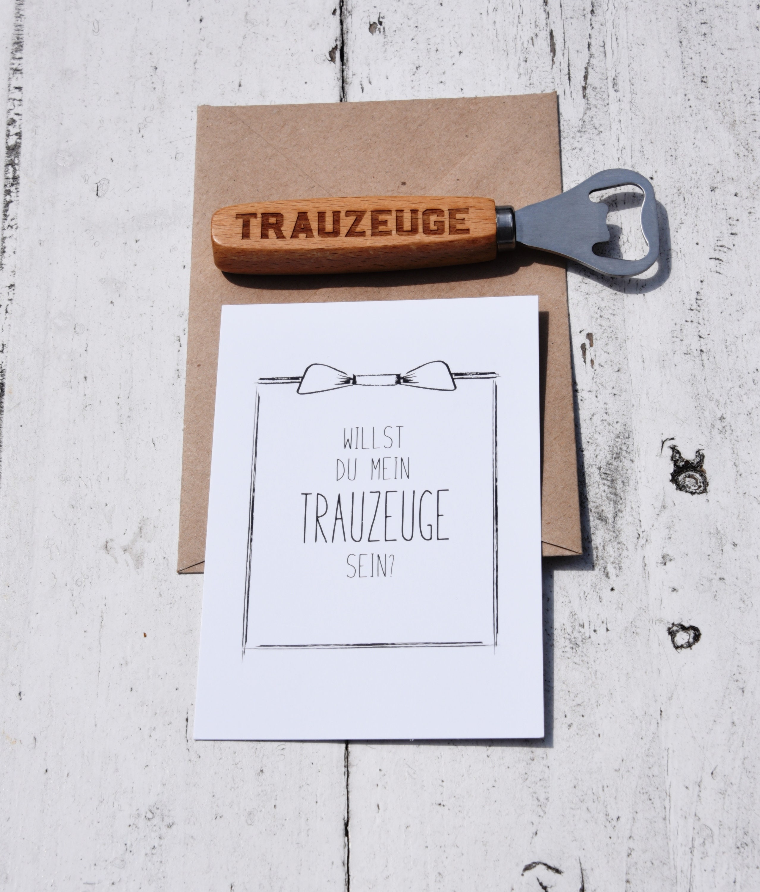 Flaschenöffner Trauzeuge fragen Karte Bier Öffner | Etsy