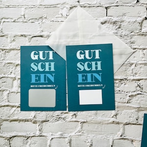 Bon carte à gratter surprise à écrire soi-même sur l'enveloppe